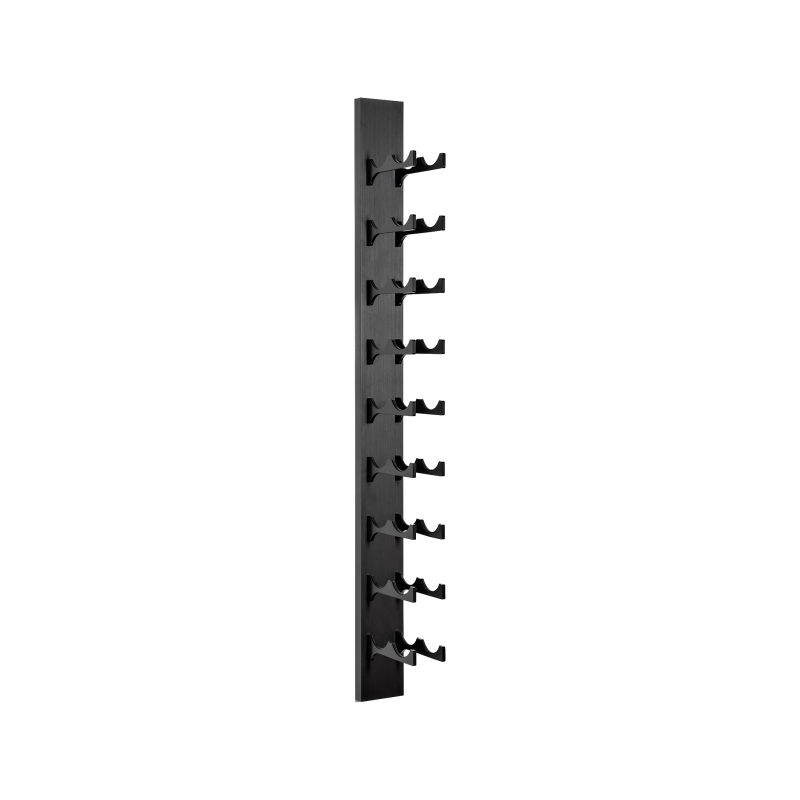 18-Bottle Classic Series Wine Rack, 4ft. - black, Liquid Systems, Metal Wine Racks, Label Forward, Modern Wine Racks