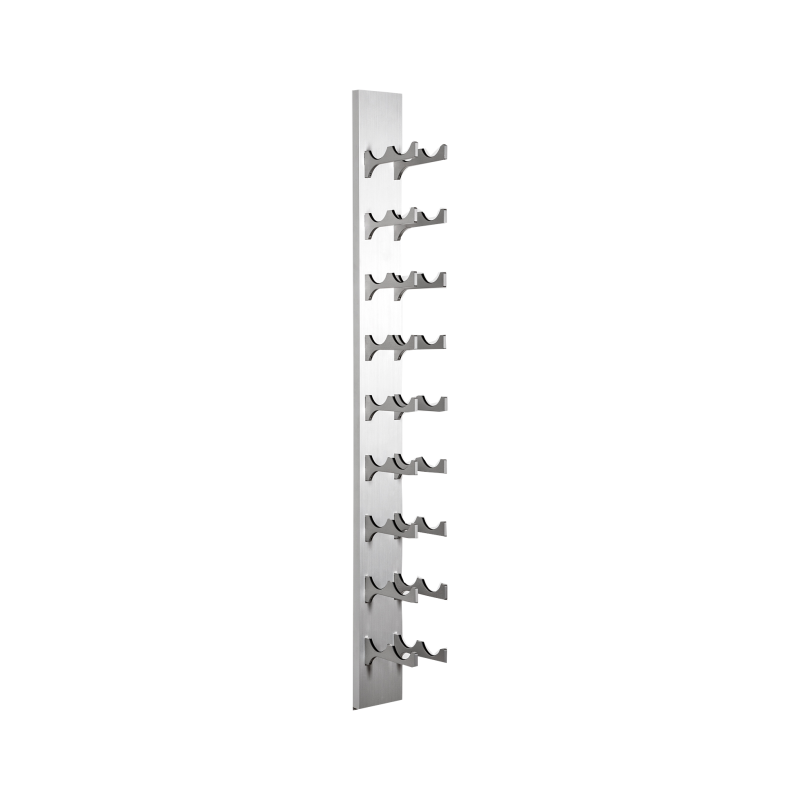 18-Bottle Classic Series Wine Rack, 4ft. - silver, Liquid Systems, Metal Wine Racks, Label Forward, Modern Wine Racks