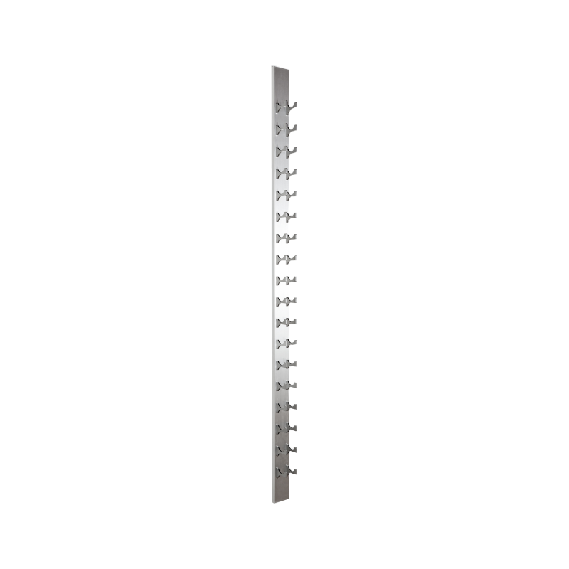 18-Bottle Classic Series Wine Rack, 8ft. - silver, Liquid Systems, Metal Wine Racks, Label Forward, Modern Wine Racks