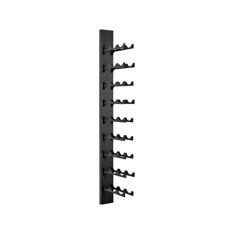 27-Bottle Classic Series Wine Rack, 4ft. - black, Liquid Systems, Metal Wine Racks, Label Forward, Modern Wine Racks