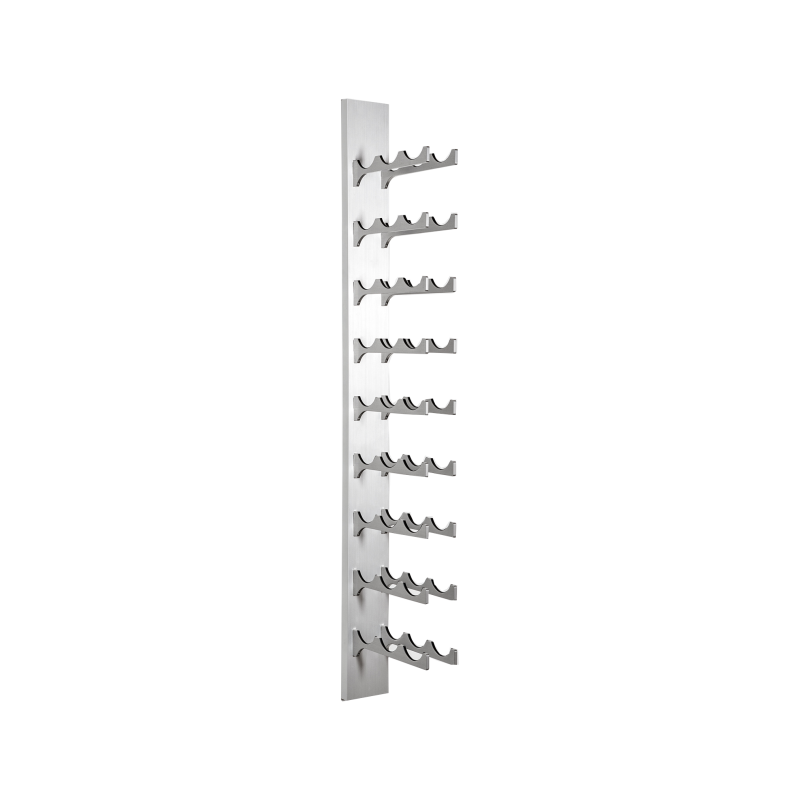 27-Bottle Classic Series Wine Rack, 4ft. - silver, Liquid Systems, Metal Wine Racks, Label Forward, Modern Wine Racks
