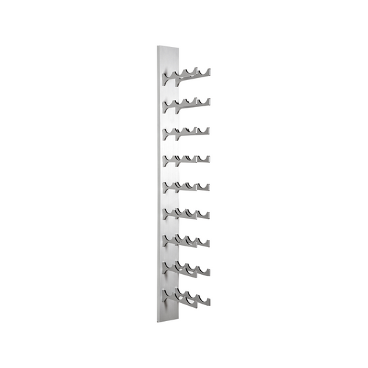 27-Bottle Classic Series Wine Rack, 4ft. - silver, Liquid Systems, Metal Wine Racks, Label Forward, Modern Wine Racks