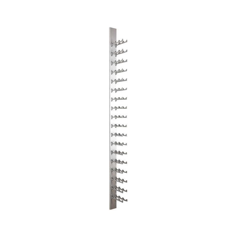 54-Bottle Classic Series Wine Rack, 8ft. - silver, Liquid Systems, Metal Wine Racks, Label Forward, Modern Wine Racks