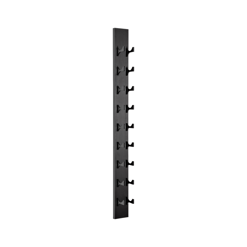 9-Bottle Classic Series Wine Rack, 4ft. - black, Liquid Systems, Metal Wine Racks, Label Forward, Modern Wine Racks