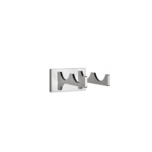 2-Bottle Mono Series Wine Rack - silver, Liquid Systems, Metal Wine Racks, Label Forward, Modern Wine Racks