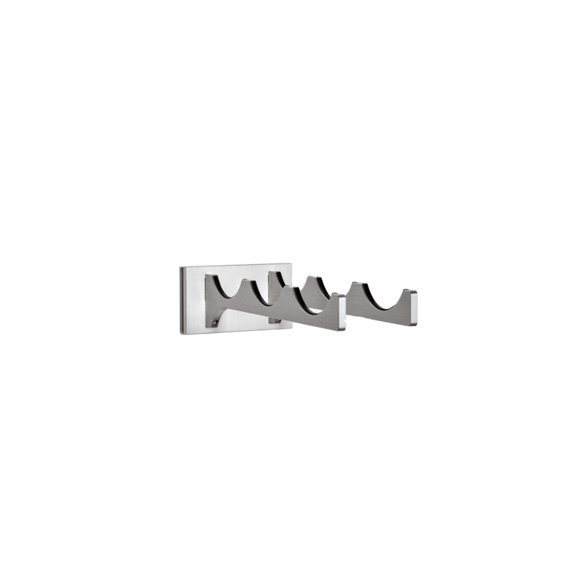 3-Bottle Mono Series Wine Rack - silver, Liquid Systems, Metal Wine Racks, Label Forward, Modern Wine Racks