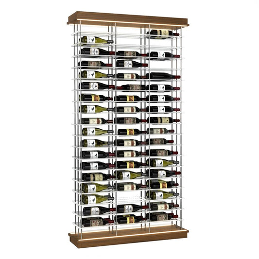 108-Bottle Elevation Wine Rack, Label Forward, Modern Wine Storage, Kessick