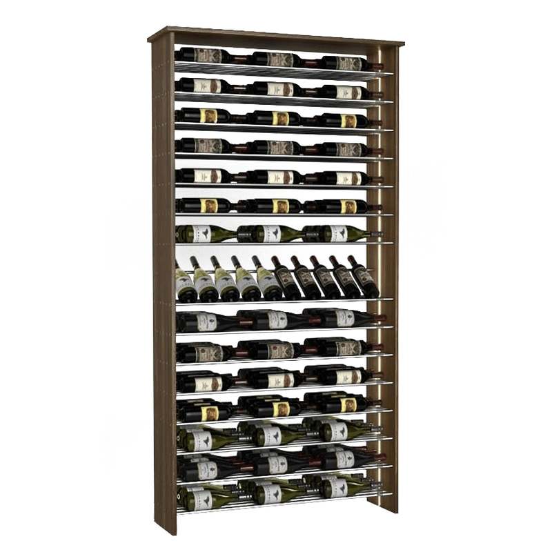 135-Bottle Parallel Wine Rack with Angled Display, Three-Column, Modern Wine Rack, Parallel Wine Rack, Kessick
