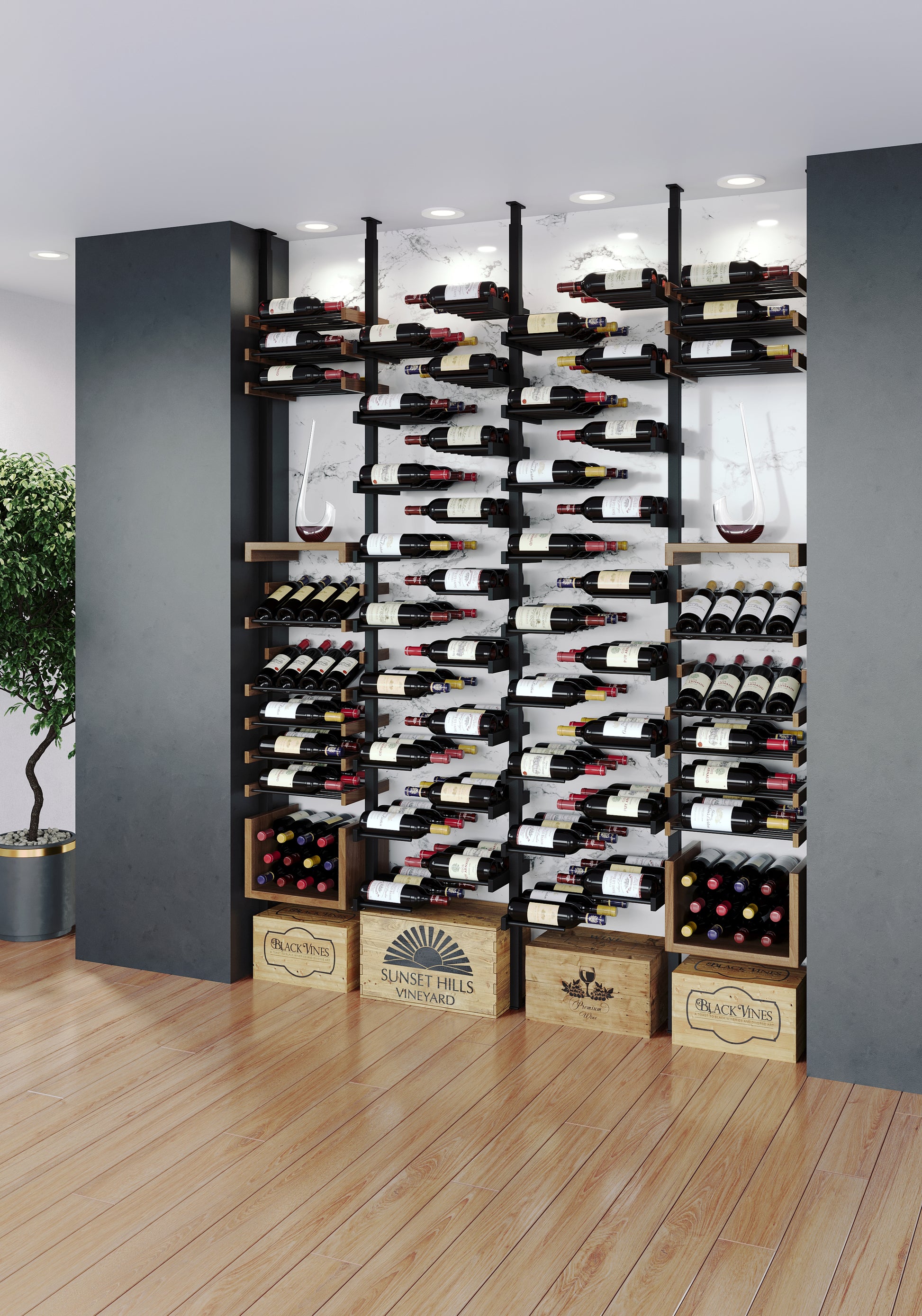 184-Bottle Signature Wine Display