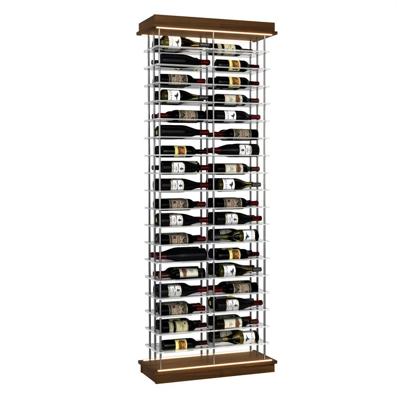 72-Bottle Elevation Wine Rack, Label Forward, Modern Wine Storage, Kessick