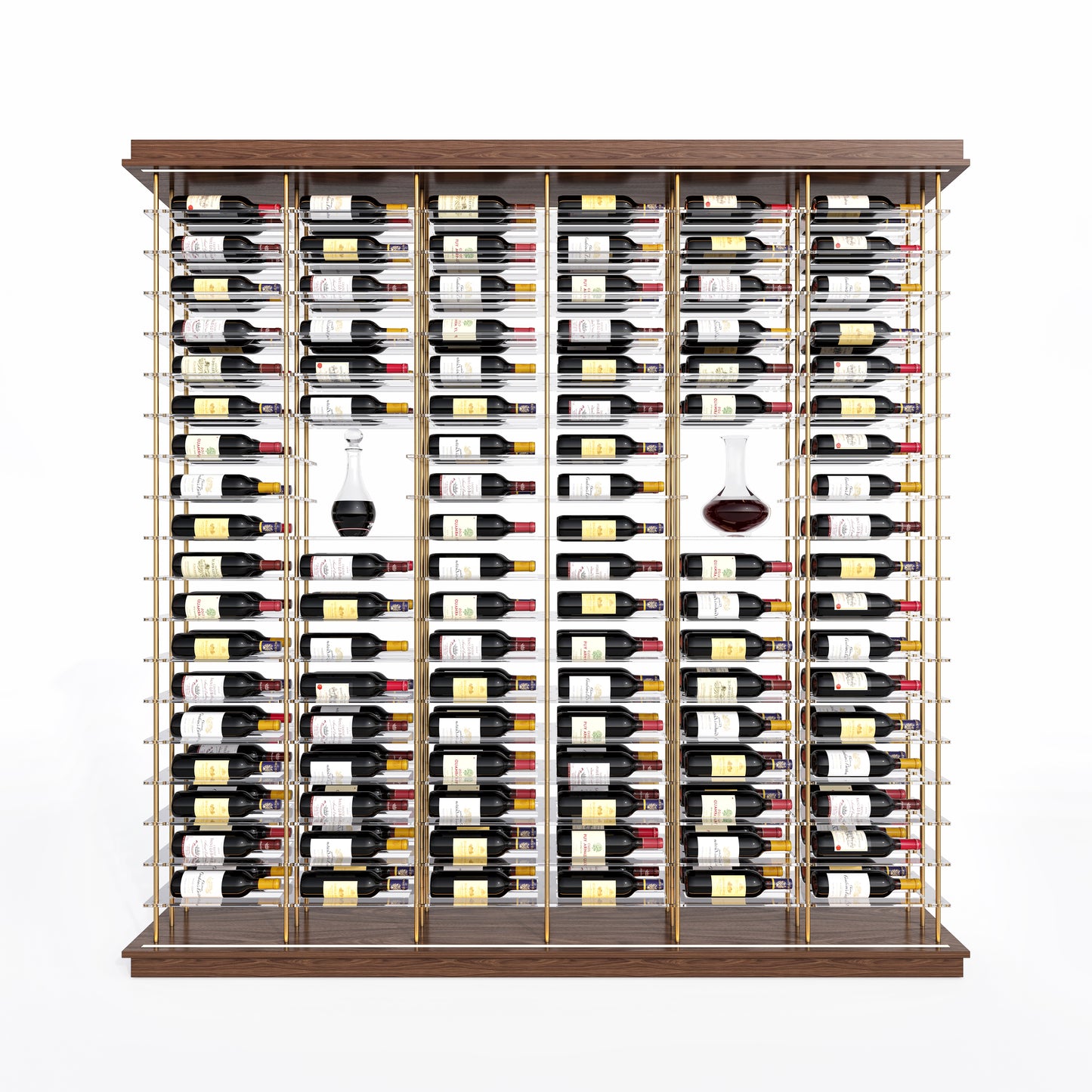 208-Bottle (A) Elevation Wine Display