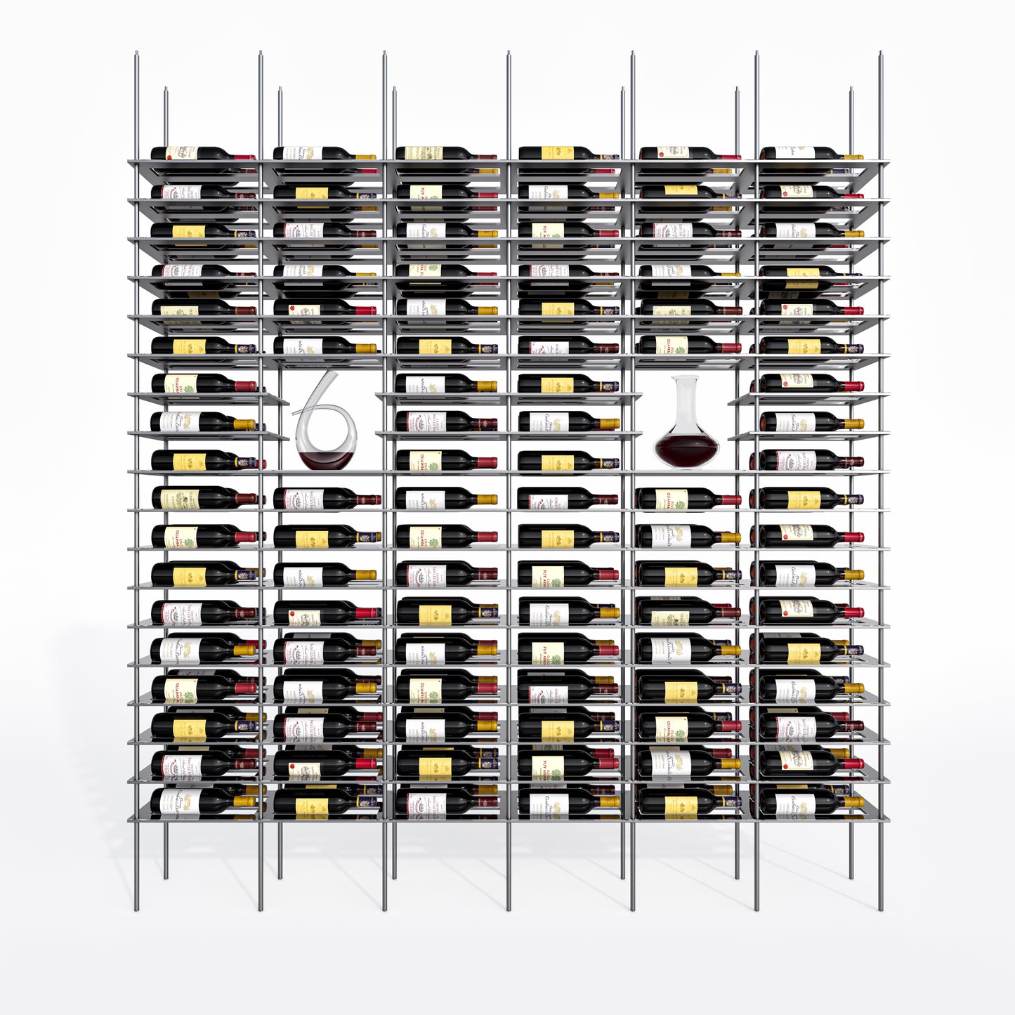 208-Bottle Elevation Wine Display