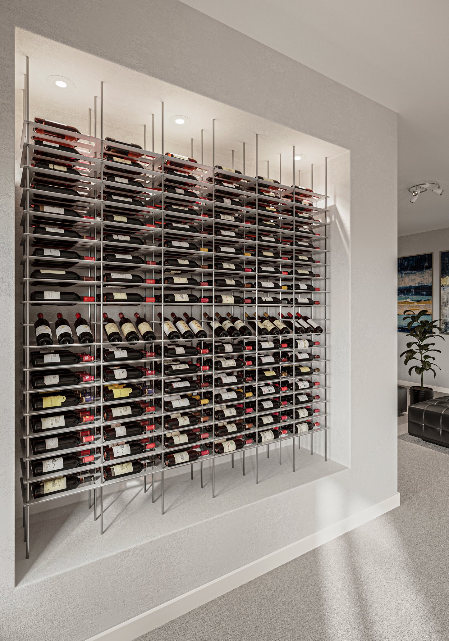 306-Bottle Elevation Wine Display