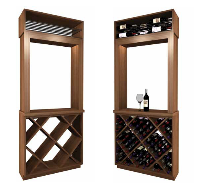 106 Bottle Tower Series Wine Rack ET38