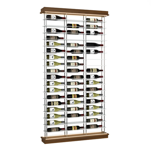 54-Bottle Elevation Wine Rack, Label Forward, Modern Wine Storage, Kessick