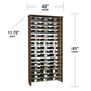 144-Bottle Parallel Wine Rack,Three-Column , Modern Wine Rack, Parallel Wine Rack, Kessick