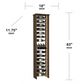46-Bottle Parallel Wine Rack with Angled Display, One-Column , Modern Wine Rack, Parallel Wine Rack, Kessick