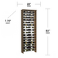 96-Bottle Parallel Wine Rack, Two-Column, Modern Wine Rack, Parallel Wine Rack, Kessick