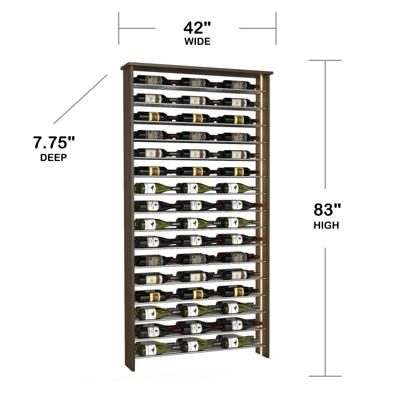 96-Bottle Parallel Wine Rack, Three-Column, Modern Wine Rack, Parallel Wine Rack, Kessick